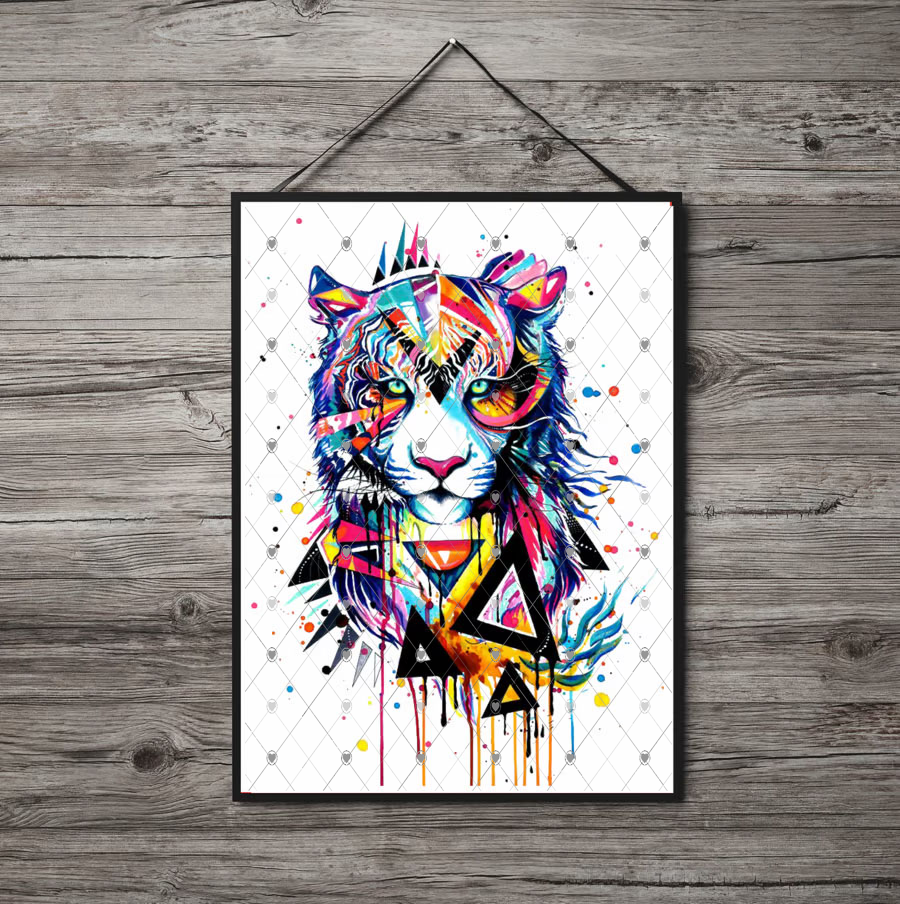Tiger A4 Print, Tiger Custom Print, Personalised Wall Art